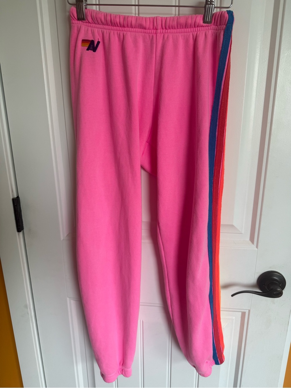 Avaitor Nation Pink Sweatpants with Side Stripe